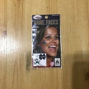 Notre Dame face tattoos